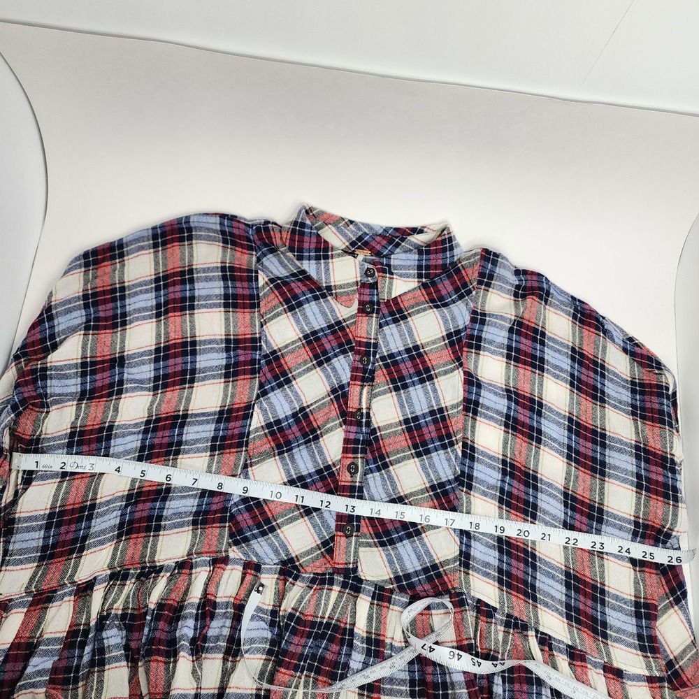 Free People Button Up Shirt Women's Small Promise Everything Long Sleeve Top - Picture 3 of 7